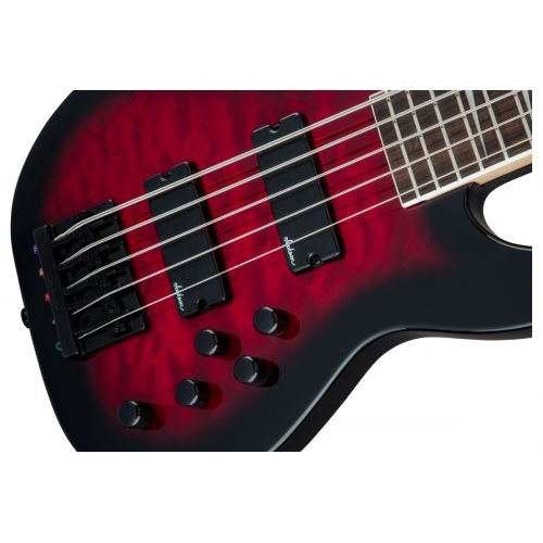 Бас-гітара JACKSON JS SERIES CONCERT BASS JS3VQ TRANPARENT RED BURST